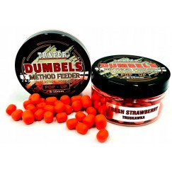 Бойлы Traper Boilies Dumbels Pop-up 8-10 мм/30 г Truskawka (Клубника)